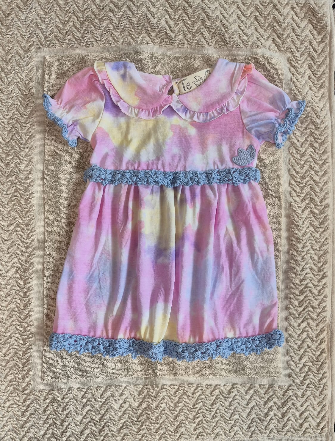 Pink, Blue, and Blotch Dress