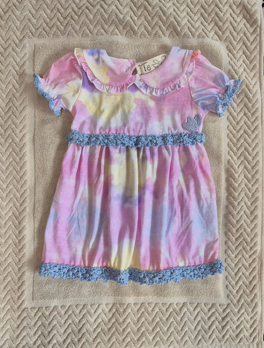 Pink, Blue, and Blotch Dress